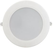 Светильник светодиодный ДВО 1717 белый круг 24Вт 6500К IP40 | код LDVO0-1717-24-6500-K01 | IEK